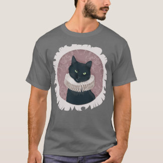 Renaissance Cat Porträtt T Shirt
