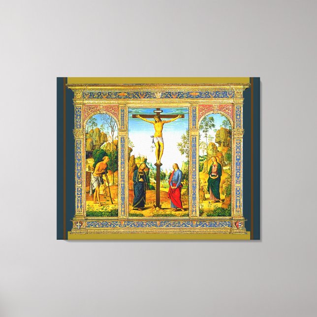 Renaissance Crucifixion of Jesus Canvastryck (Framsida)