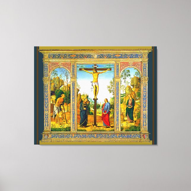 Renaissance Crucifixion of Jesus Canvastryck (Framsida)