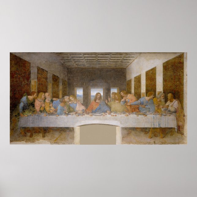 Renaissance Da Vinci-målning: "The Last Supper", Poster (Framsidan)