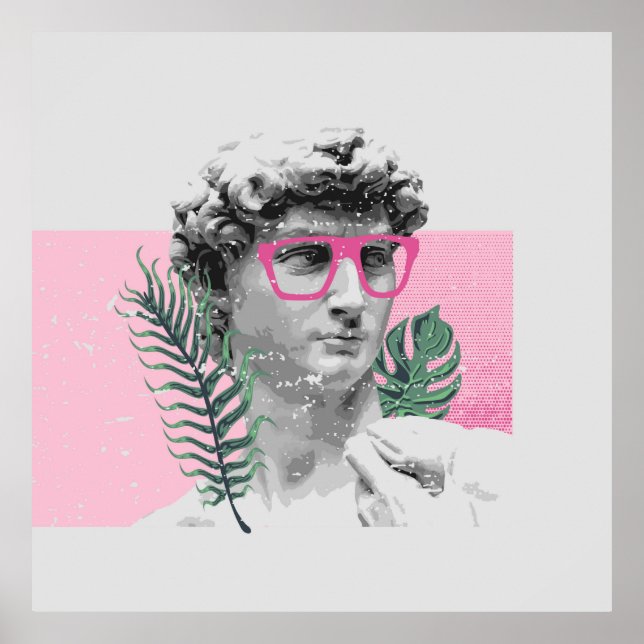 renaissance david sculpture stylish t-shirt and ap poster (Framsidan)