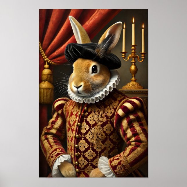 Renaissance Duke Bunny Poster (Framsidan)