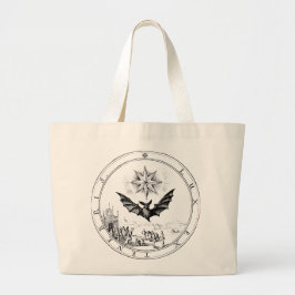 Renaissance Emblem Fladdermus och CandleTotebag Jumbo Tygkasse