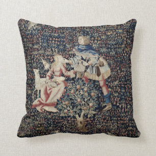 Renaissance ERA Millefleurs Shepherds Tapestry Kudde