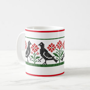 Renaissance Fåglar och blommor Kaffe Mugg