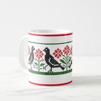 Renaissance Fåglar och blommor Kaffe Mugg