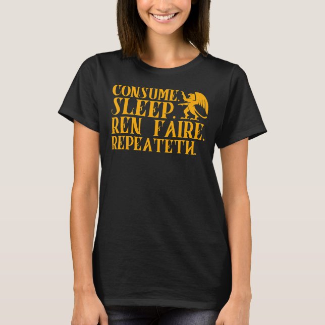 Renaissance Faire Consumption Ssov Ren Faire Repea T Shirt (Framsida)