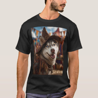 Renaissance Faire Hundar: Siberian husky T Shirt
