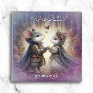 Renaissance Fairytale Enchanted Woodland Bröllop Magnet