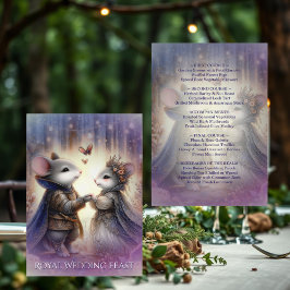 Renaissance Fantasy Fairytale Wedding Meny