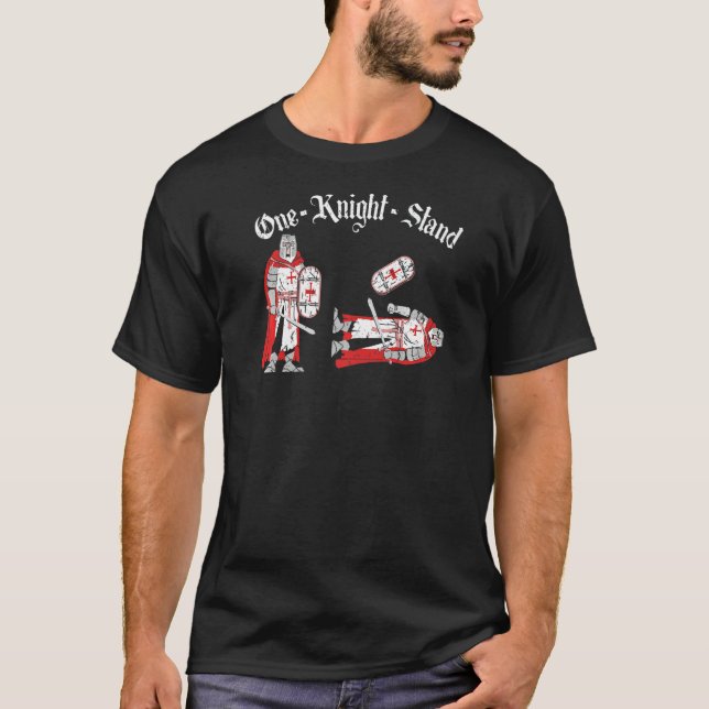 Renaissance Festival Pun One Knight stand Ren Fair T Shirt (Framsida)