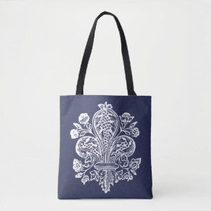 Renaissance Fransk Fleur de Lis Tote Tygkasse