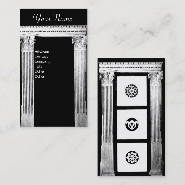 RENAISSANCE GRIND Classic Architecture,Architect Visitkort (Fram/baksida)