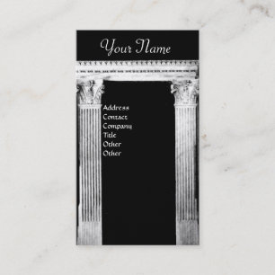 RENAISSANCE GRIND Classic Architecture Black White Visitkort