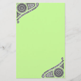 RENAISSANCE,grönt Brevpapper