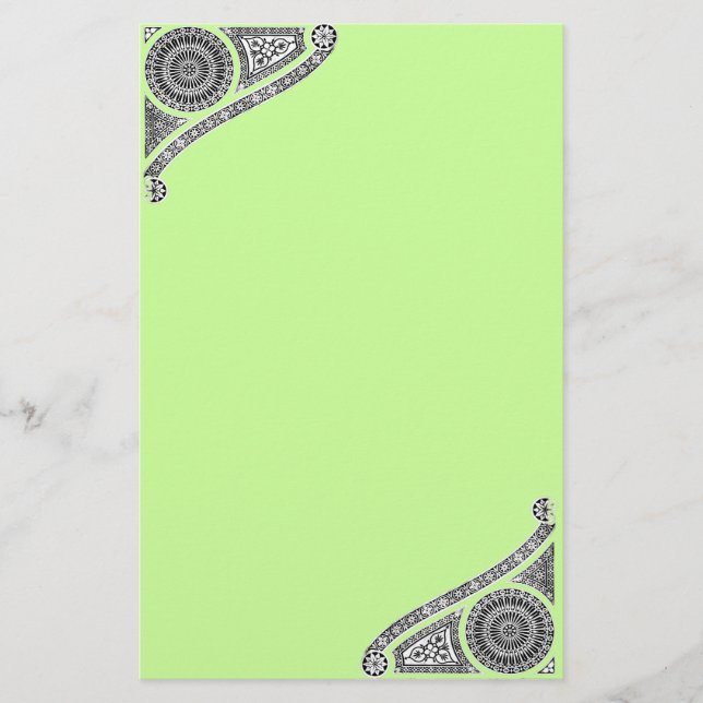 RENAISSANCE,grönt Brevpapper (Framsida)
