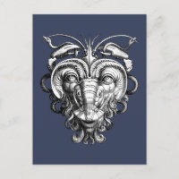 Renaissance Grotesque Gargoyle Ansikte Lobster Man