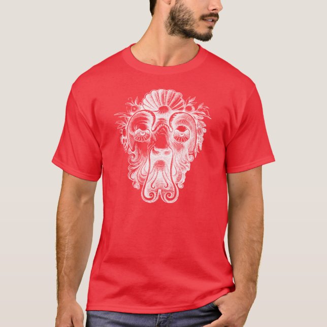 Renaissance Grotesques - Snäcka Faced Man Tee Shirt (Framsida)