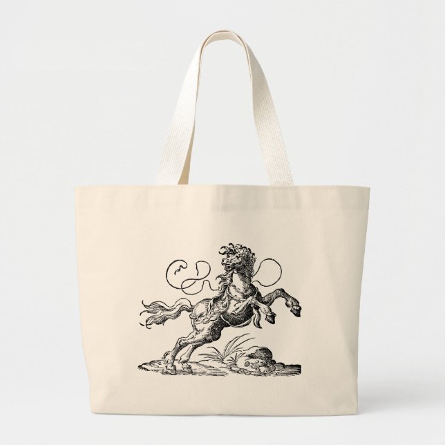 Renaissance Horse 2 Totebag Jumbo Tygkasse (Framsidan)