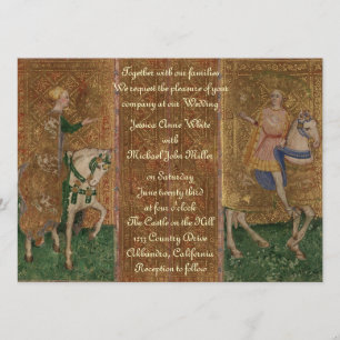 Renaissance i medeltiden Knight, Fantasy Bröllop Inbjudningar