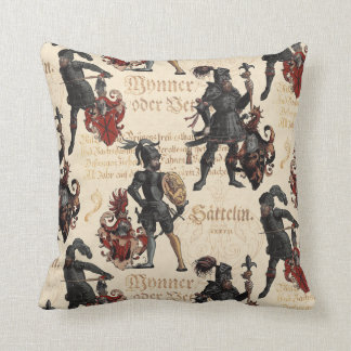 Renaissance Knight in Armor Elegant Antique Kudde