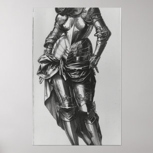 Renaissance Kvinnor i Drapery och Plate Armor Post Poster