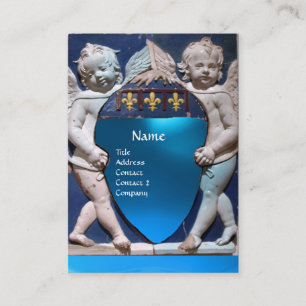 RENAISSANCE LITTLE ÄNGLAR MONOGRAM, Blue Sapphire Visitkort