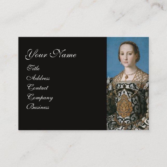RENAISSANCE MODE JEWELRY COSTUME DESIGNER VISITKORT (Framsida)