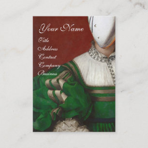 RENAISSANCE MODE THEATRICAL COSTUME DESIGNER VISITKORT