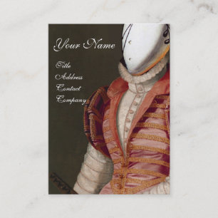 RENAISSANCE MODE THEATRICAL COSTUME DESIGNER VISITKORT