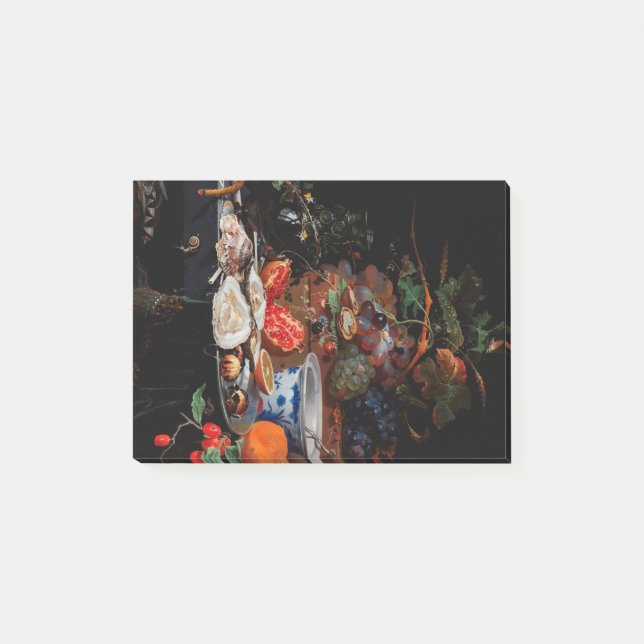 RENAISSANCE Mörk Svarta frukter och ostron Post-it Block (Framsida)