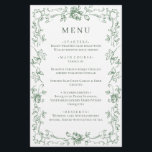 Renaissance Ornate Sage Grönt Blommigt Bröllop Men<br><div class="desc">Om du vill göra ytterligare anpassningar klickar du på "Anpassa den här mallen" och sedan på "Redigera med Design Verktyg". Snyggten kan redigeras enkelt för att använda bröllop-mallar,  fler objekt finns i butiken (inbjudningar,  osa,  tackkort,  papper och dekoration). Kontakta mig om du behöver hjälp eller matchande artiklar.</div>