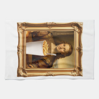 Renaissance Painting Parody with Giant Takeout  Kökshandduk