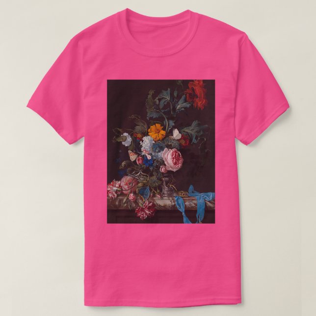 Renaissance painting still life with flowers t shirt (Design framsida)