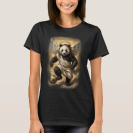 Renaissance Panda Style playing Soccer on a  T Shirt
