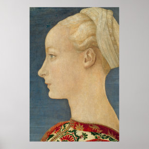 Renaissance porträtt av en kvinna Poster