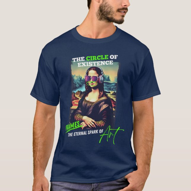 Renaissance Remix: Mona Lisa’s Eternal Connection T Shirt (Framsida)