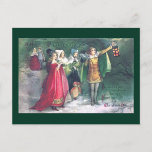 Renaissance Revelers på Stroll Vintage jul Helg Vykort