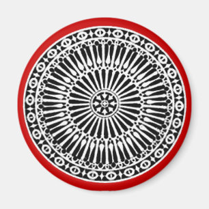 RENAISSANCE,röd Magnet