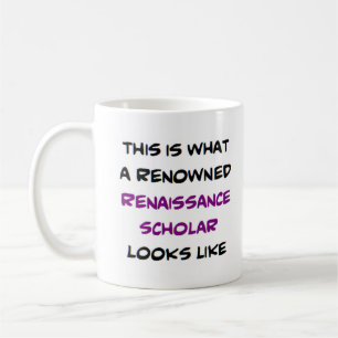 renaissance scholar, känd kaffemugg