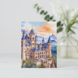 Renaissance slott i bergen. AI-teknik Vykort