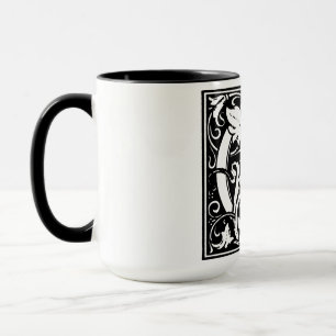 Renaissance Stil Alphabet Brev G vid Mugg
