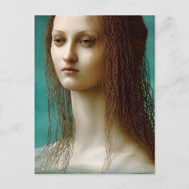 Renaissance stil Sjöjungfru Vykort (Framsida)