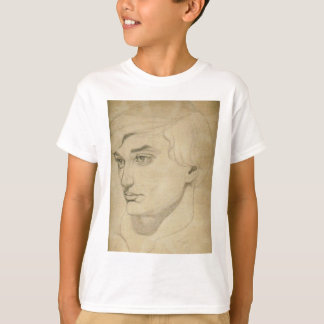 Renaissance-stil teckning av en ung man t-shirt