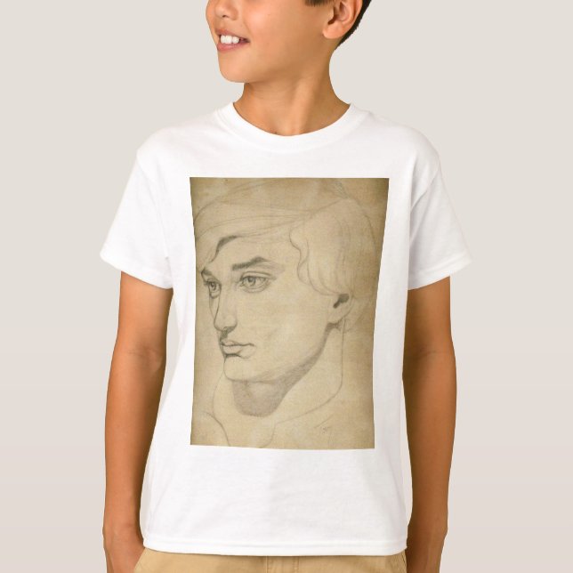 Renaissance-stil teckning av en ung man t-shirt (Framsida)