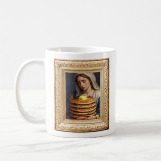 Renaissance-Style Woman Crying Over Pancakes  Kaffemugg
