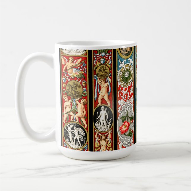 Renaissance teman Textilier och textilier Kaffemugg (Vänster)