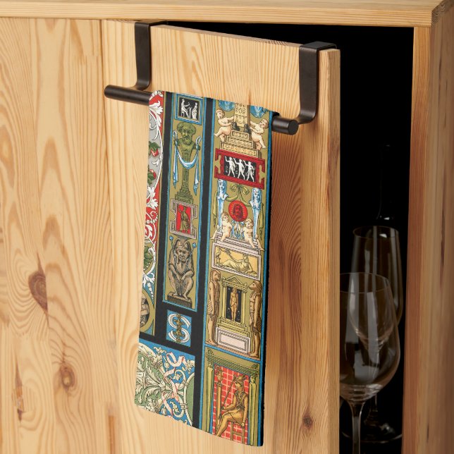 Renaissance teman Textilier och textilier Kökshandduk (Thirds Fold)