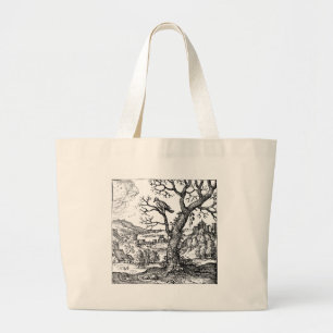 Renaissance Turtle Dove on Tote Bag Jumbo Tygkasse