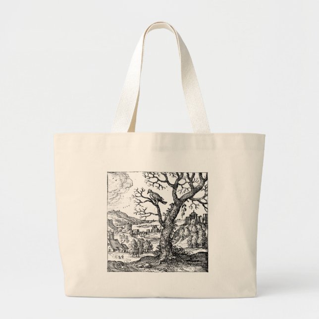 Renaissance Turtle Dove on Tote Bag Jumbo Tygkasse (Framsidan)